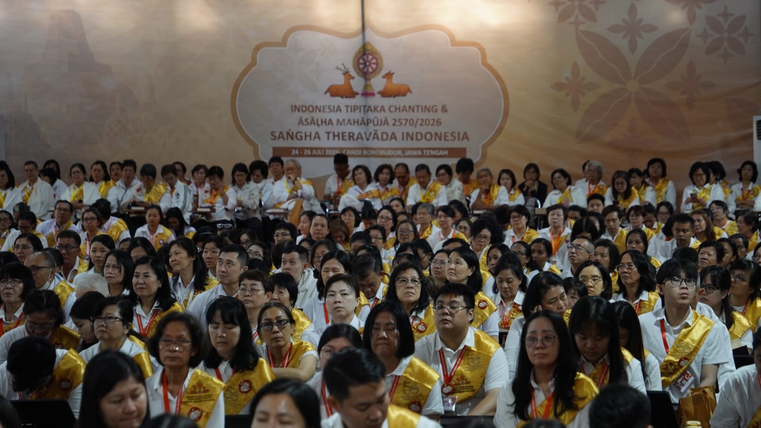 Ribuan Umat Buddha Berbagai Negara Baca Tipitaka di Borobudur, Perdalam Pemahaman Dhamma