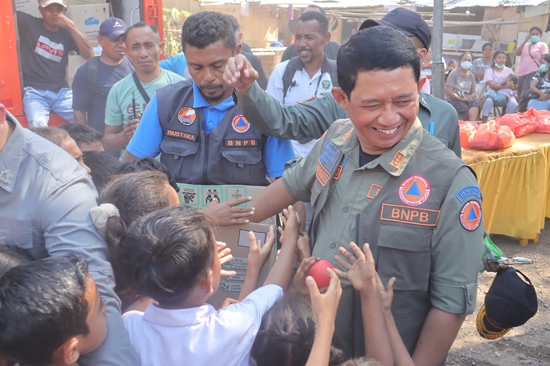 BNPB Tambah 238 Unit Huntap Mandiri Bagi Korban Erupsi Gunung Lewotobi di Flores Timur