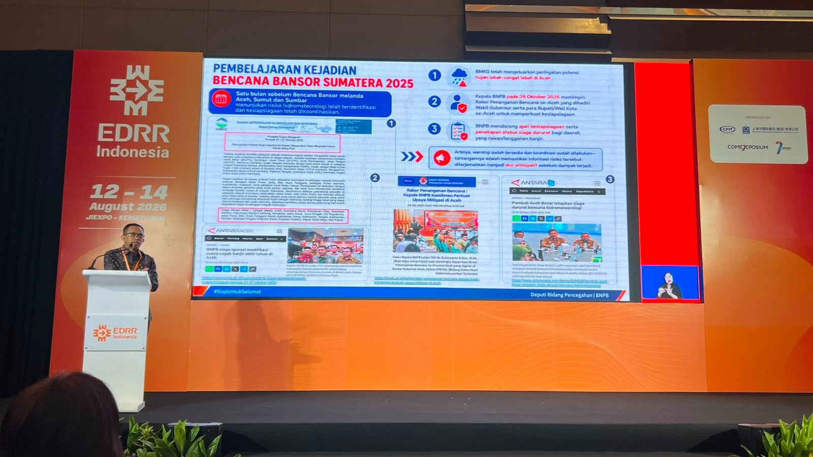 BNPB Dorong Aksi Merespons Peringatan Dini Sebelum Dampak Bencana Terjadi