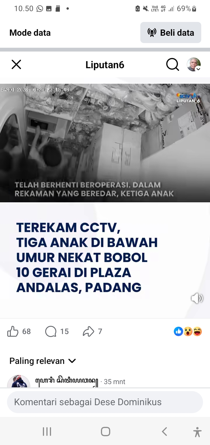 Nekat, Tiga Bocah di Bawah Umur “Diduga Bobol Sejumlah Gerai di Plaza Andalas, Terekam m CCTV
