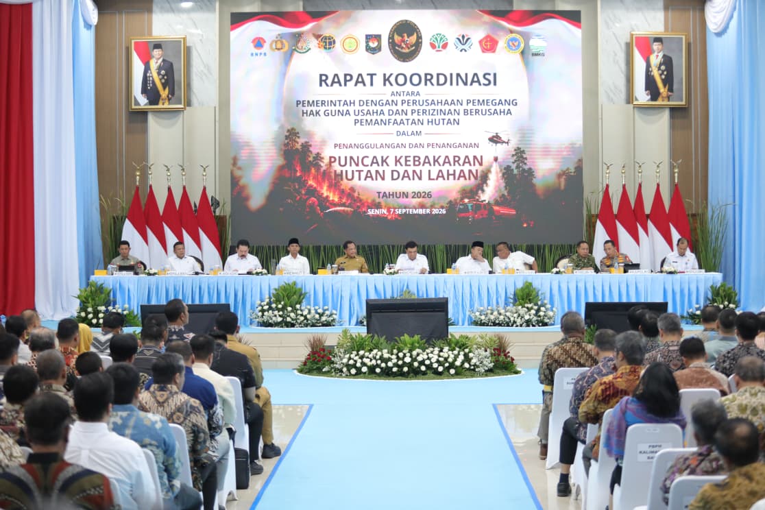 Pemerintah Perkuat Sinergi dengan Pemegang HGU,Demi Hadapi Puncak Karhutla 2026