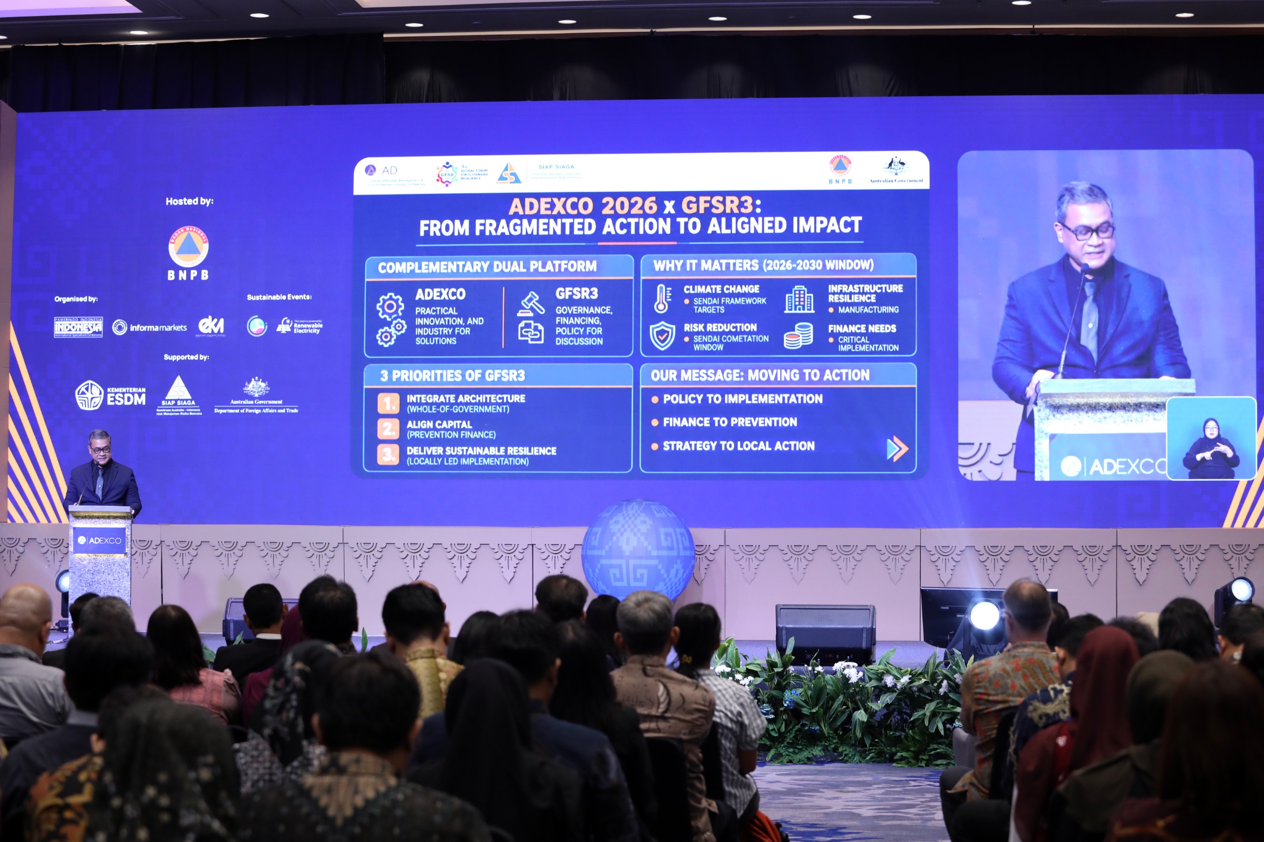 Pemerintah Tegaskan Pentingnya Resiliensi Berkelanjutan Hadapi Bencana